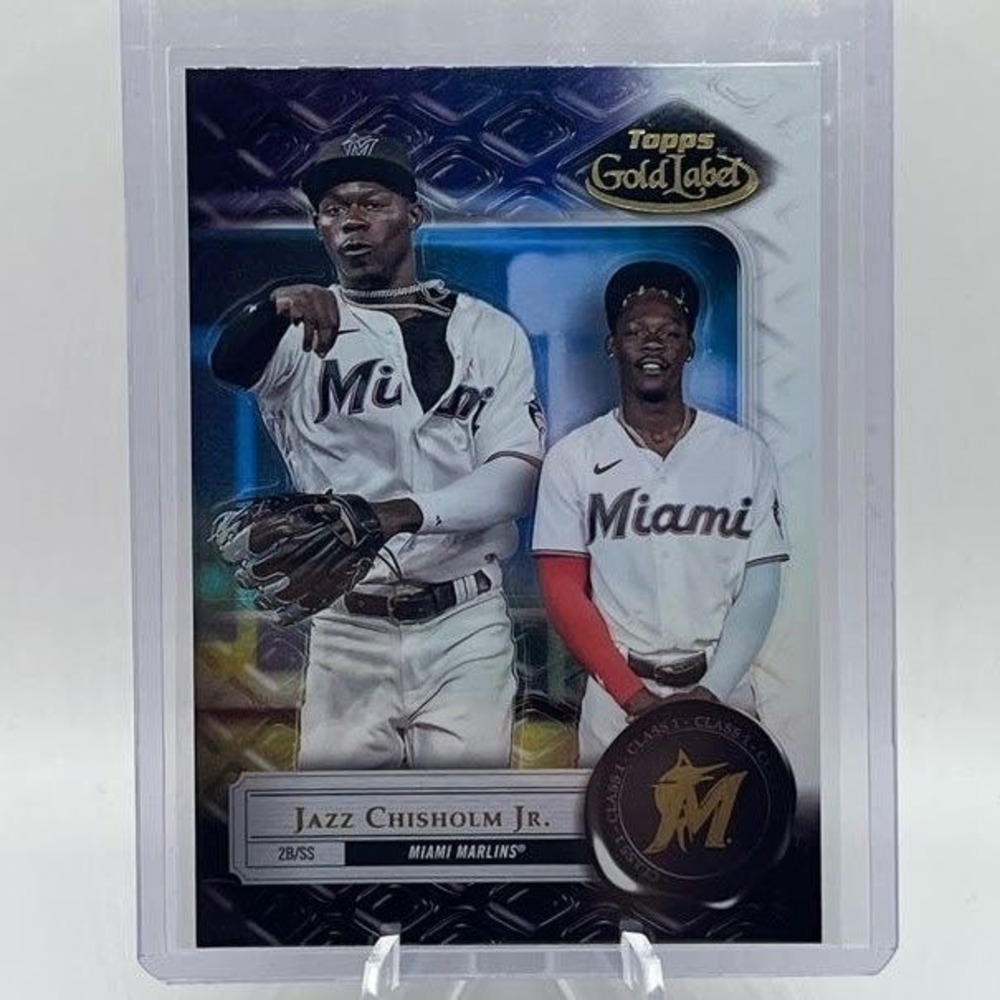 Jazz Chisholm Jr. Class 1 2022 Topps Gold Label 83 MLB Miami Marlins